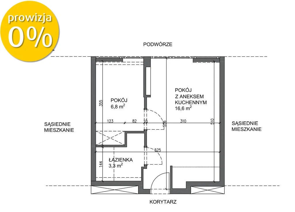 Samo Centrum/ 2 pokoje/ gotowe do wprowadzenia 