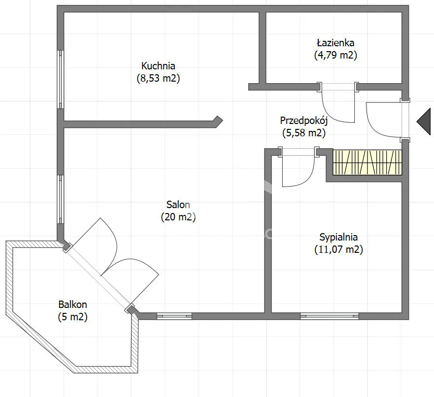 Nowe budownictwo/do remontu/duży balkon 