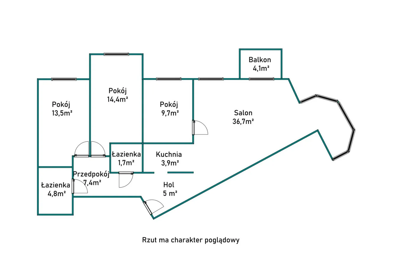 Duże mieszkanie 97m2 4 pokoje przy Metrze Ursynów i Stokłosy 