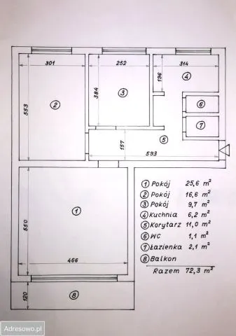 Warszawa Śródmieście, ul. Krucza Mieszkanie - 3 pokoje - 70 m2 - 5 piętro