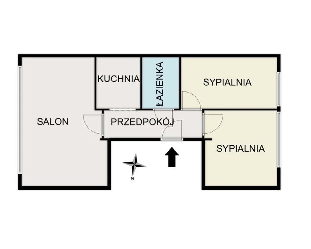 Trzypokojowe mieszkanie na zielonych Bielanach 