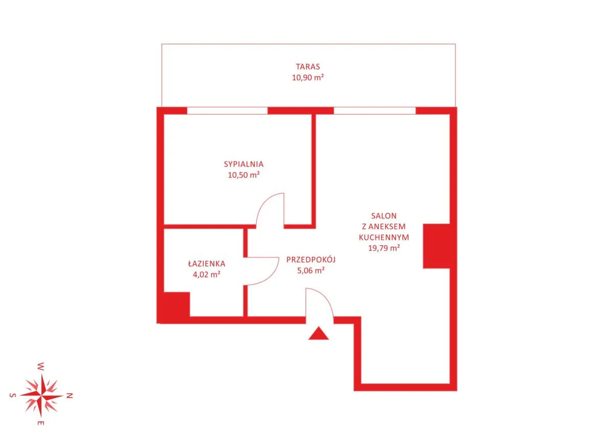 Dla pary/singla/Gocław/32,82m2 