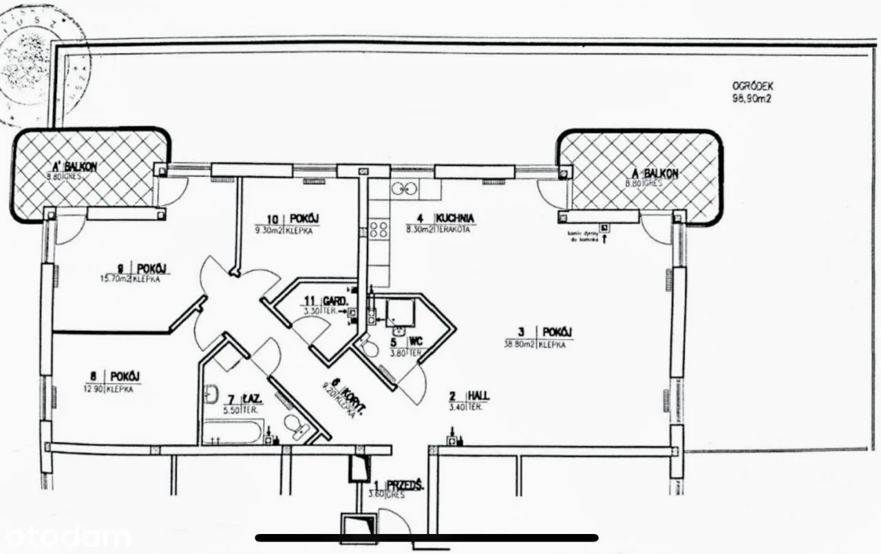 4 pokojowy Apartament z Tarasem na Zawadach