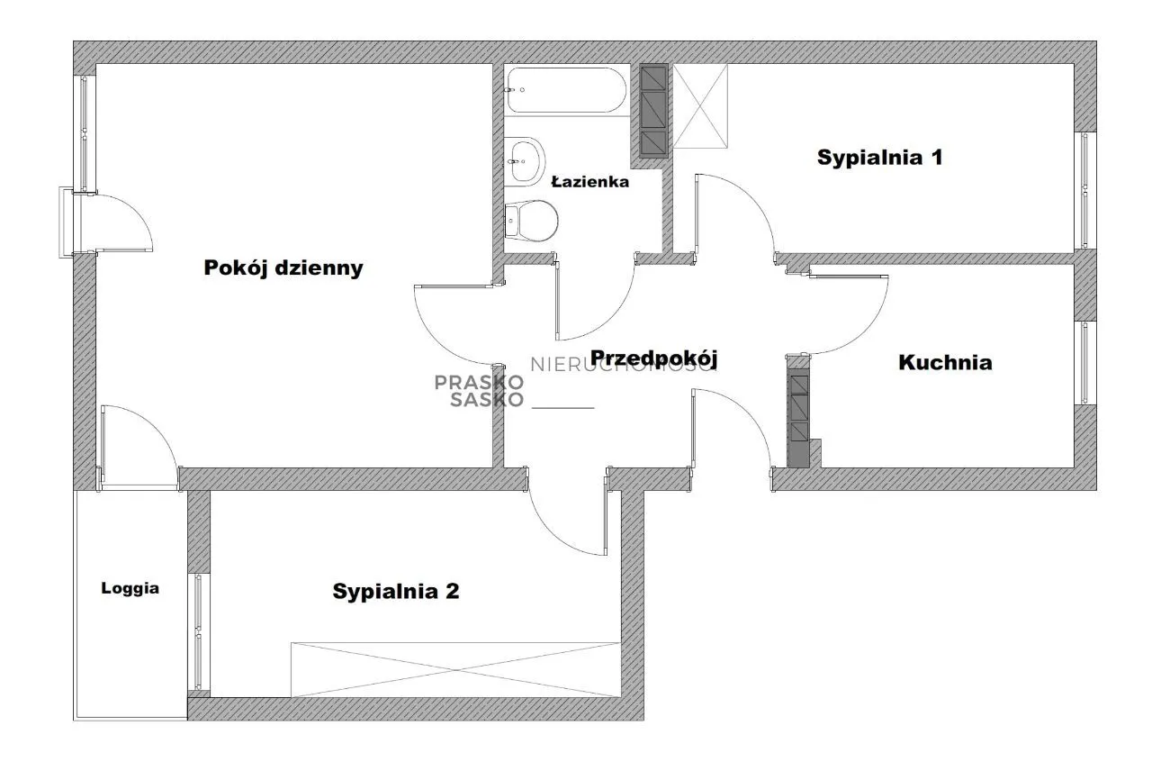 3pok mieszkanie|do remontu|Loggia|Bdb. lokalizacja