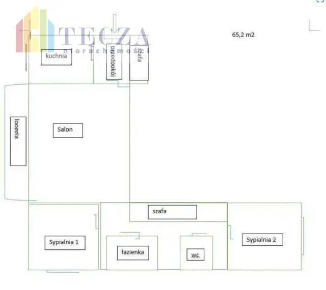 3pok oddzielne,65m2,balkon,pełna własność z Kw,Pil