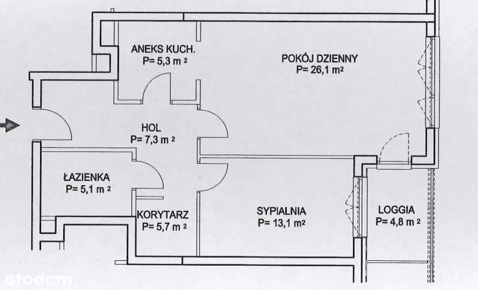 ☆Duży salon z półotwartą kuchnią | Bez prowizji☆