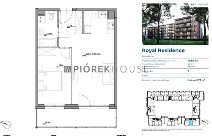 Mieszkanie na sprzedaż 2 pokoje 47m2