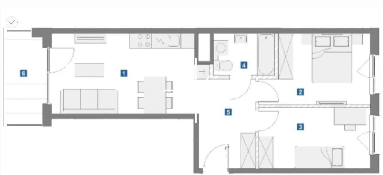 3 pok. 56m2 NOWE, widok, zieleń, CICHE, słoneczne