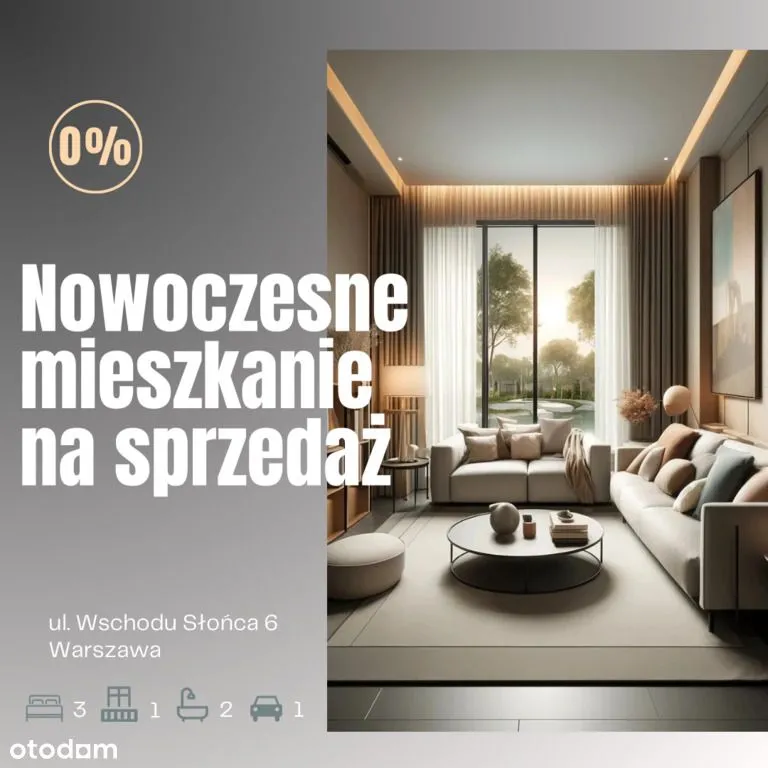 Nowoczesne mieszkanie z balkonem blisko metra 