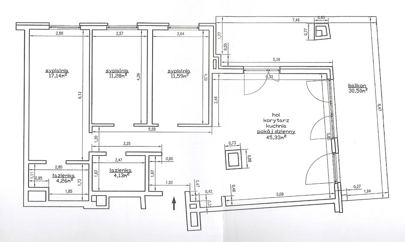 4-pokojowy apartament Miasteczko Wilanów 