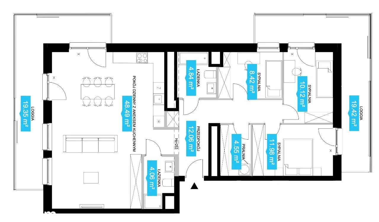 Przestronny Apartament - Taras - Piękny Widok