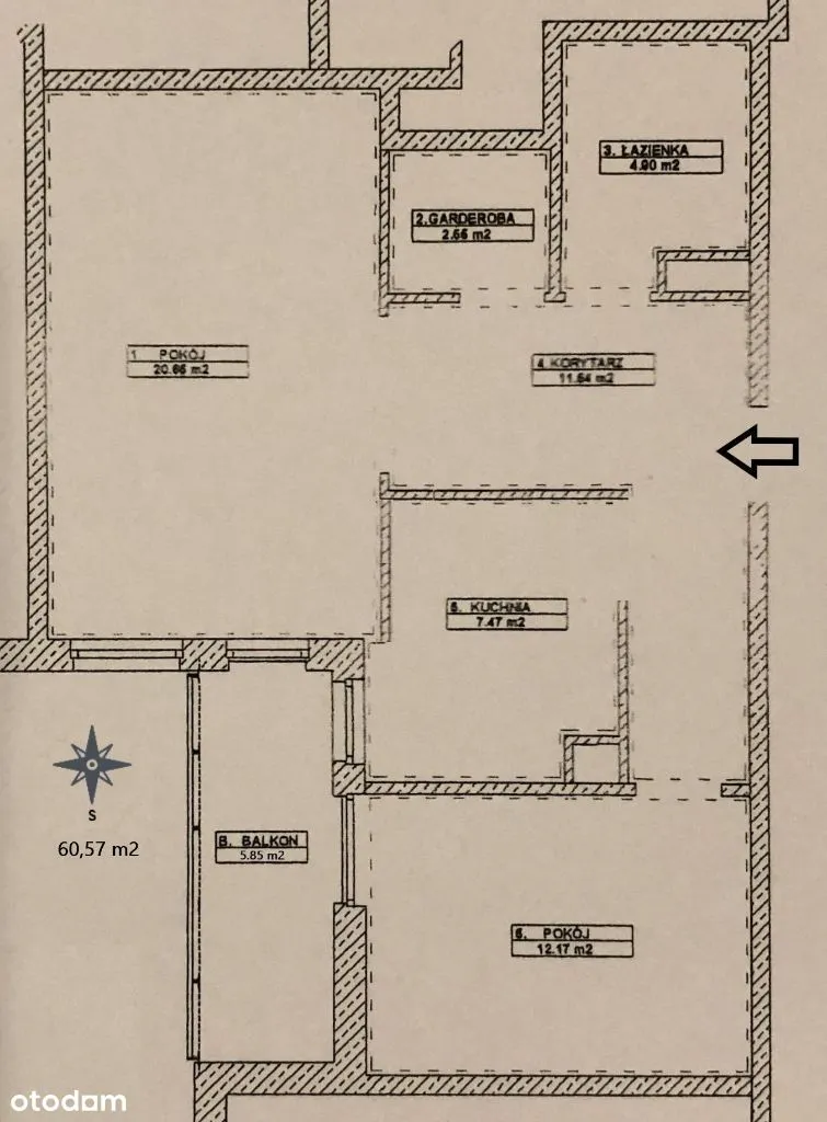 Ciche 2 pokoje 60,57m2 z garażem podziemnym