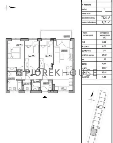 Sprzedam mieszkanie czteropokojowe : Warszawa Bielany , ulica Jowisza, 78 m2, 1063986 PLN, 4 pokoje - Domiporta.pl