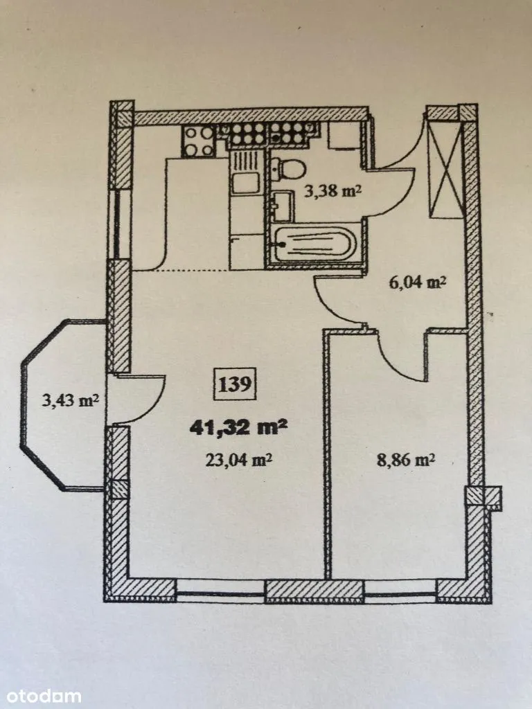 42m2 ul. Skoroszewska 2 pokoje