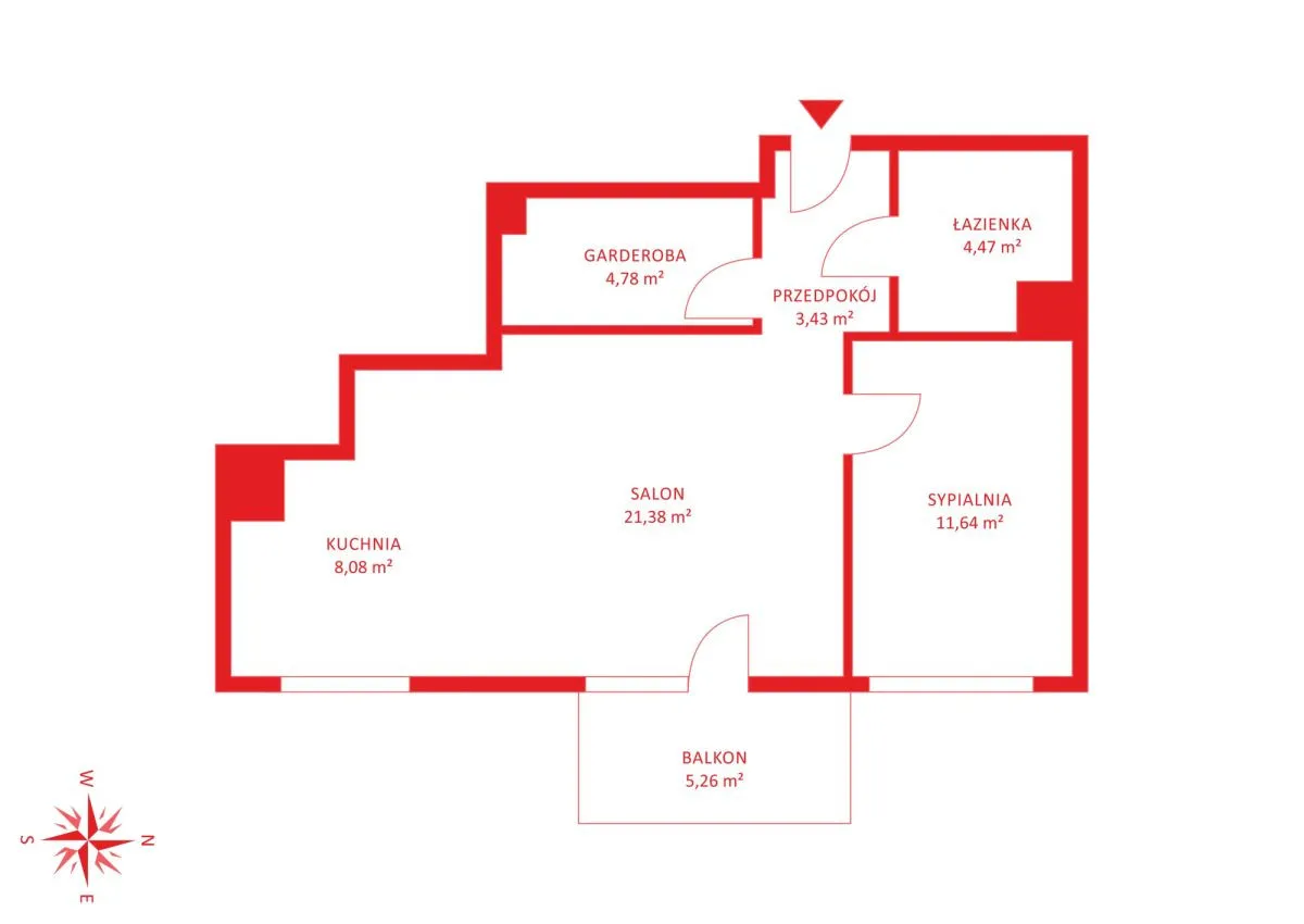 Dla pary/do wynajmu/2pok/53,78m2/Warszawa/Praga 