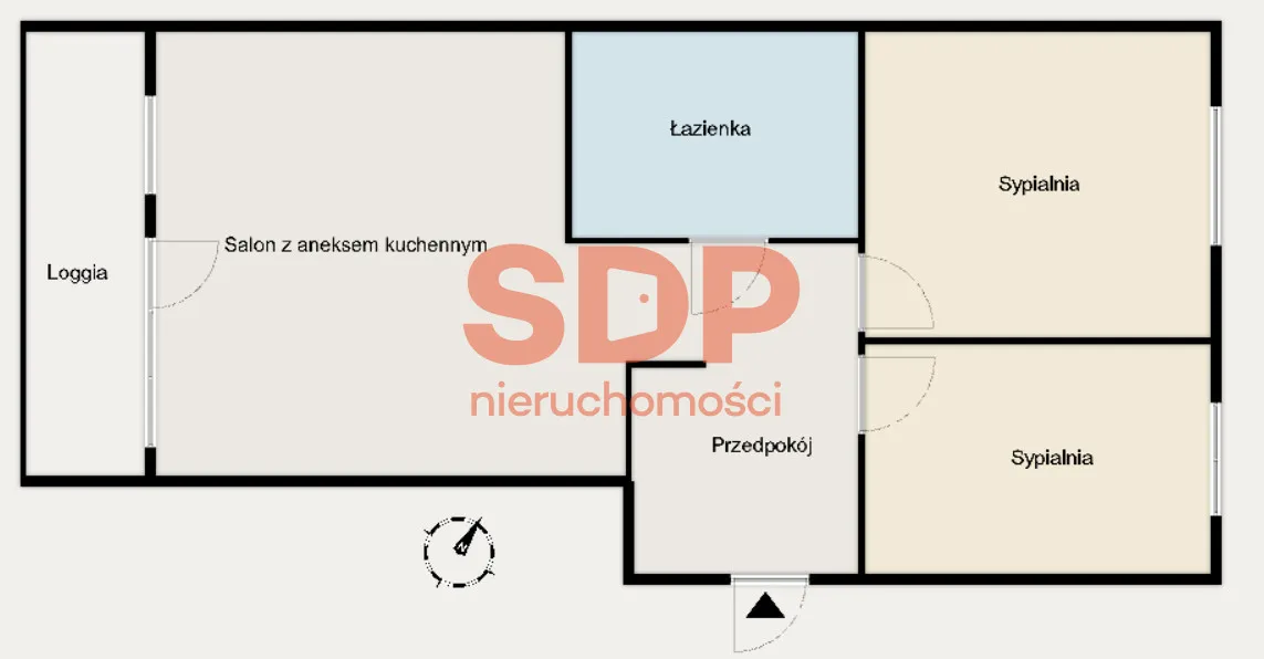 Przytulne, w wysokim standardzie, trzypokojowe 