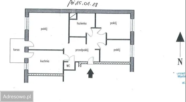 Warszawa Kabaty Mieszkanie - 3 pokoje - 71 m2 - parter