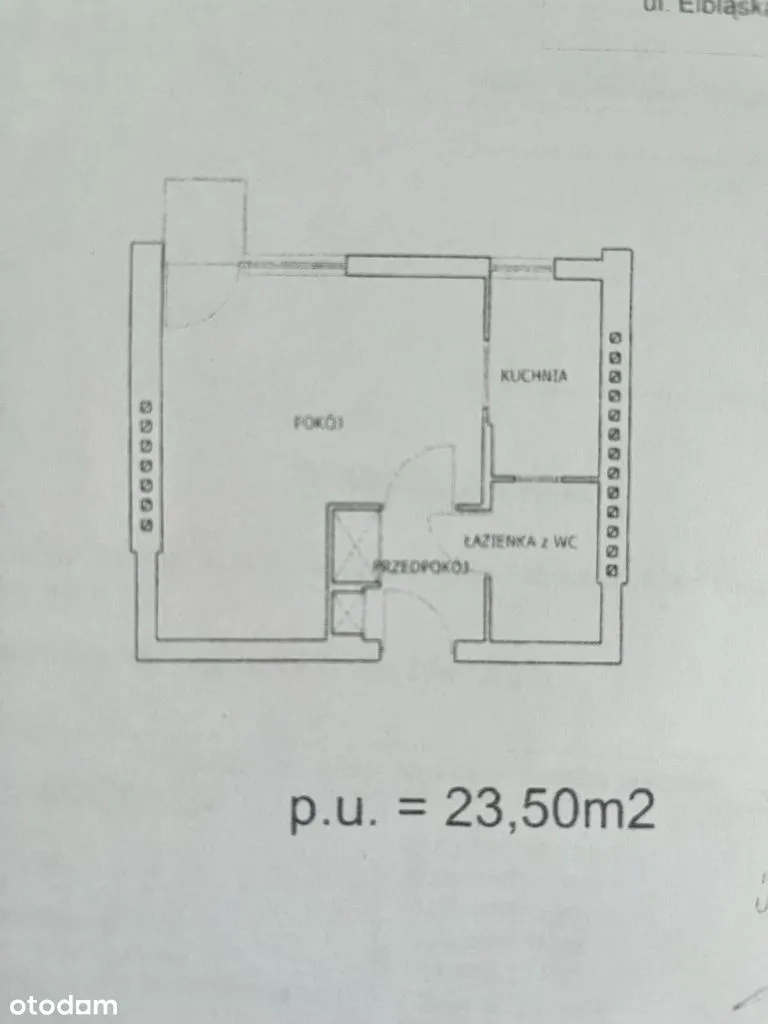 ul.Zajączka k/wid balkon 2/4p Arkadia Metro klima