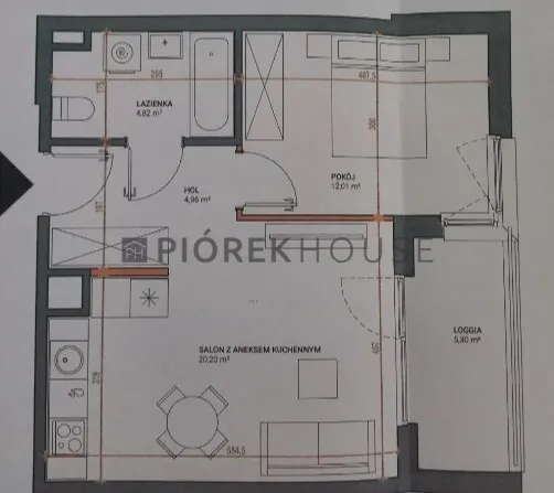 2-pokojowe mieszkanie w Warszawa Włochy 