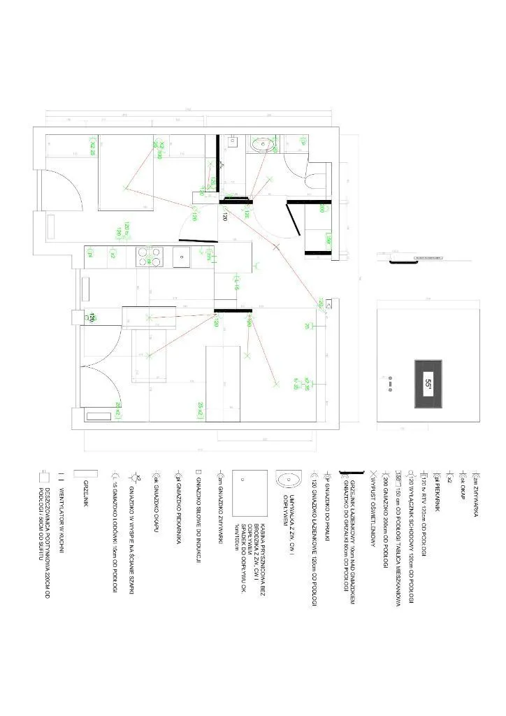 Mieszkanie 49,1 - 2x m. garaż + komórka + balkon