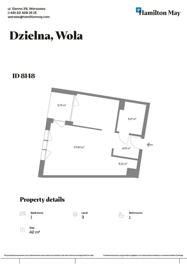 Komfortowy apartament w Kamienicy Muranów 