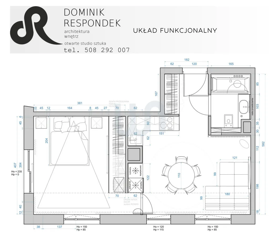 Ogródek 103 m2 / gotowy projekt / garaż 