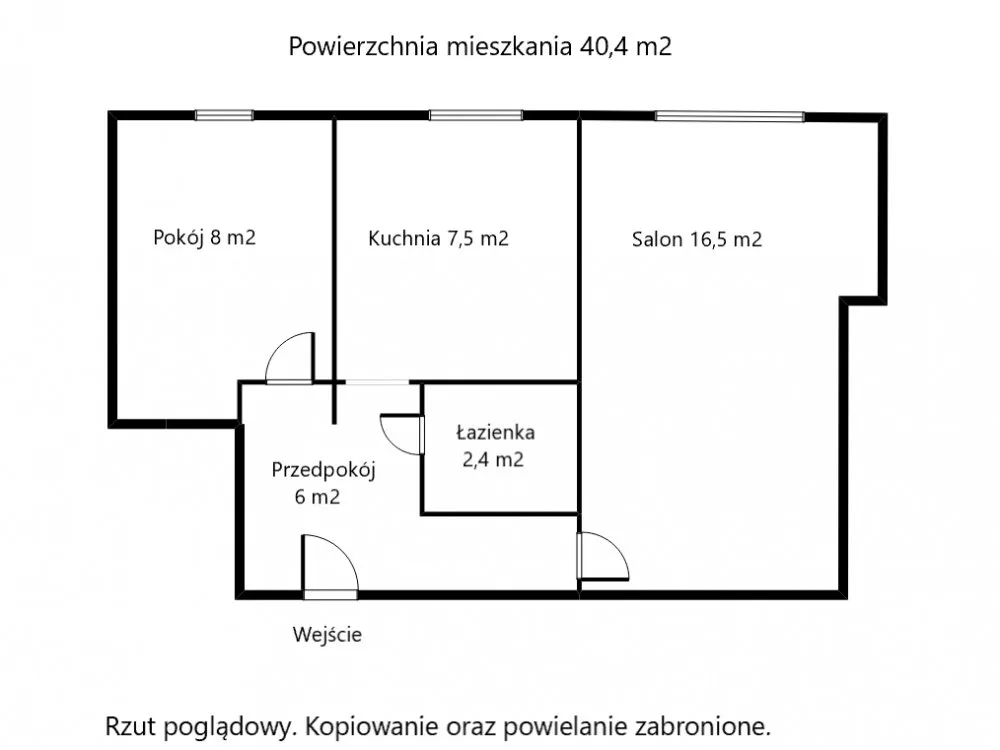 Ciche i widne mieszkanie z oddzielną kuchnią / Warszawa 