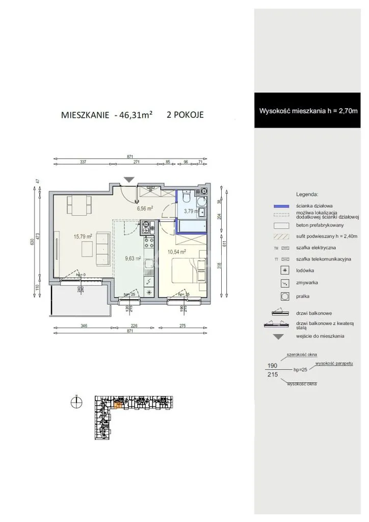 Apartamentowiec 2 Pokoje Centrum Mokotowa