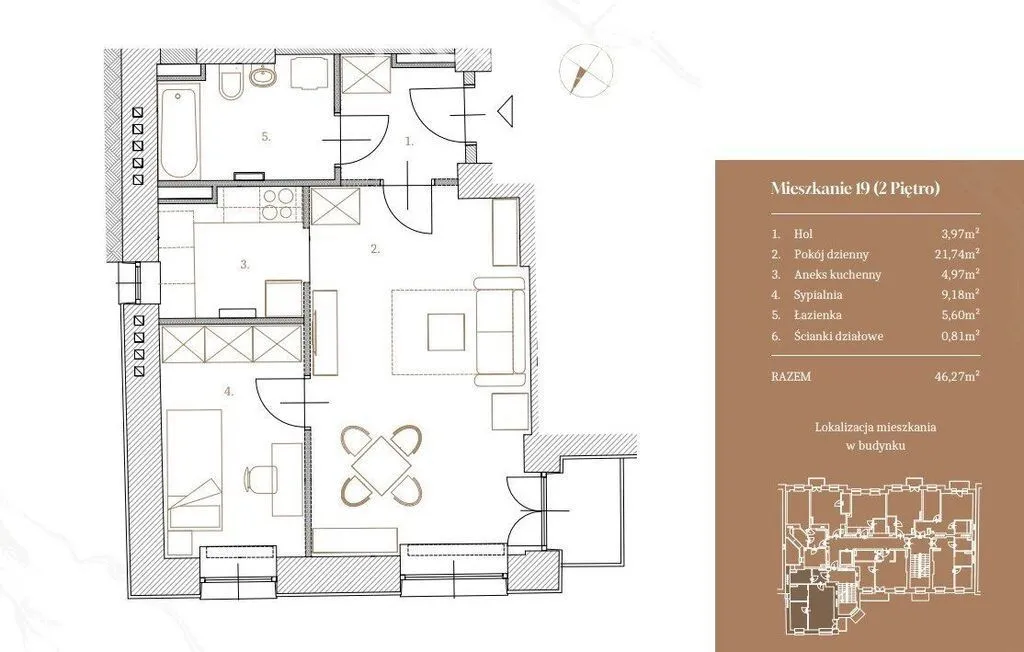 Sprzedam mieszkanie dwupokojowe: Warszawa Praga-Południe Kamionek , 46 m2, 1156750 PLN, 2 pokoje - Domiporta.pl