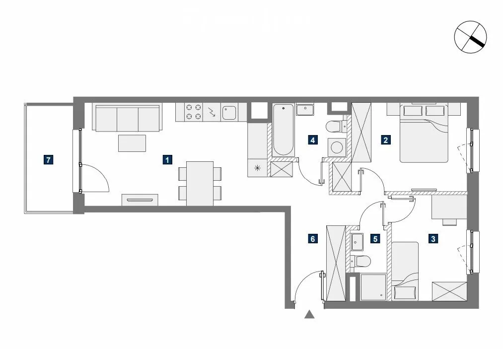 Przestronne M3 I balkon I 2 łazienki I Mokotów 