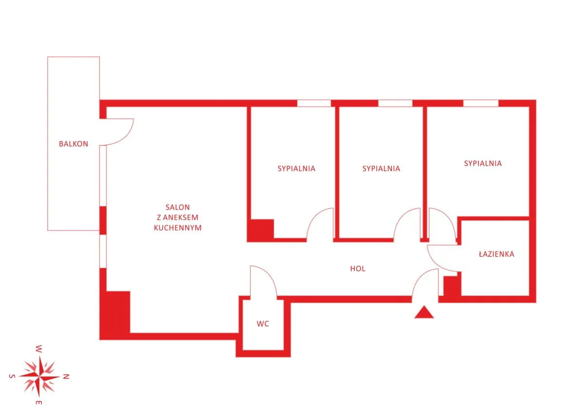 Dla rodziny/4pok/Warszawa/81m2/balkon 