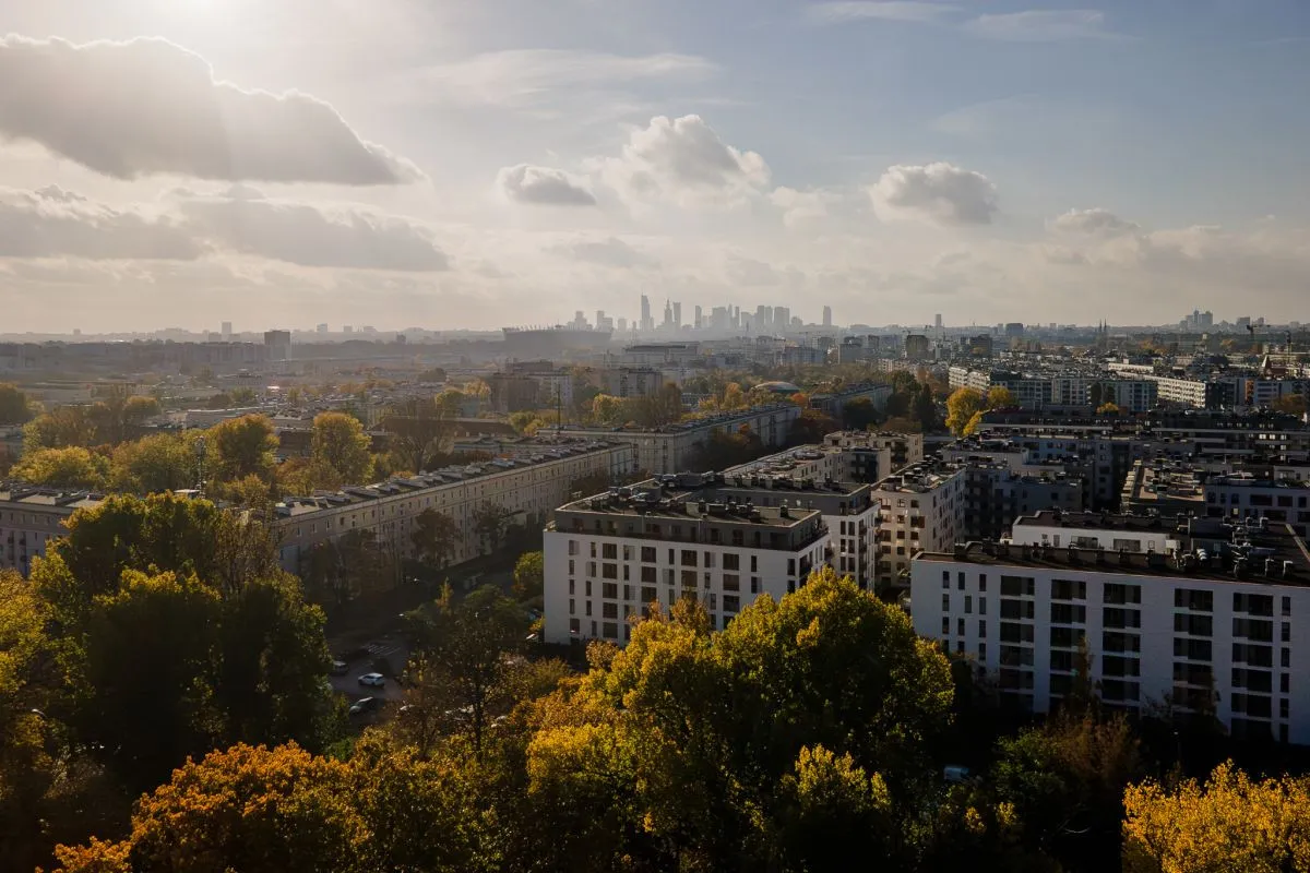 Apartament z widokiem na panoramę Warszawy 