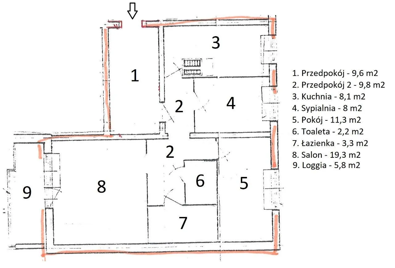 3-pokojowe mieszkanie, 72 m2, Gocław, BEZPOŚREDNIO