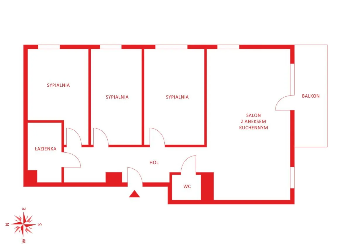 Dla rodziny/4pok/Warszawa/89m2/balkon 