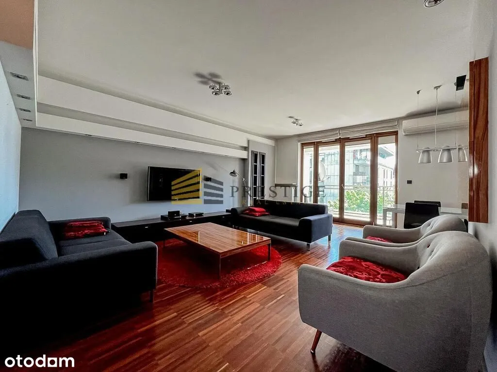 Wynajmę mieszkanie czteropokojowe : Warszawa Śródmieście , ulica Leona Kruczkowskiego, 120 m2, 12750 PLN, 4 pokoje - Domiporta.pl