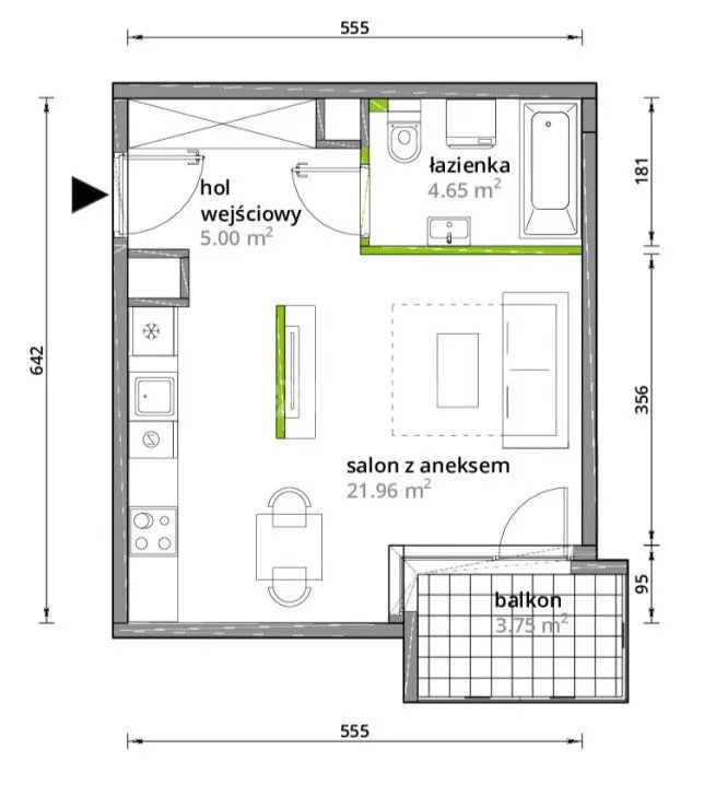 ! Ostatnie ! 2 Pokoje Z Ogródkiem 30 M2