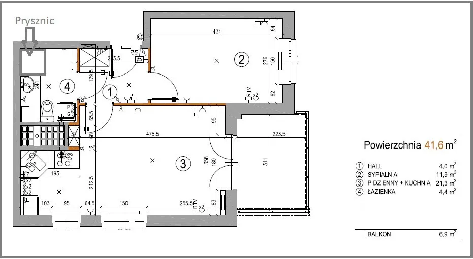 2 pokojowe mieszanie 41,6 m2. Kuchnią z oknem + garaż. Wygodne i komfortowe 