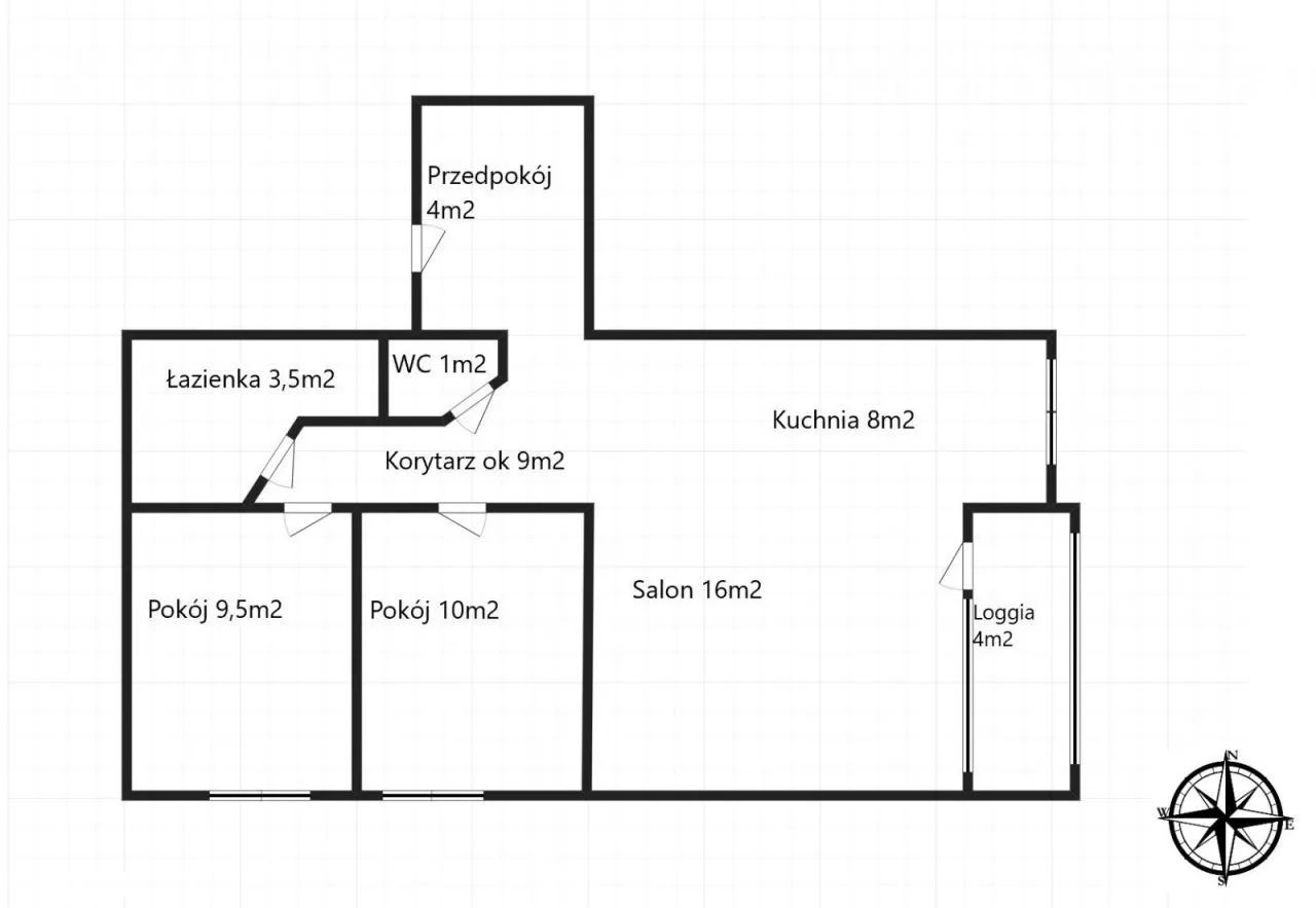 3 pokoje 61m2- Metro Płocka, Wola