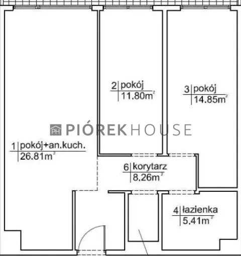 3-pokojowe mieszkanie na Wilanowie 