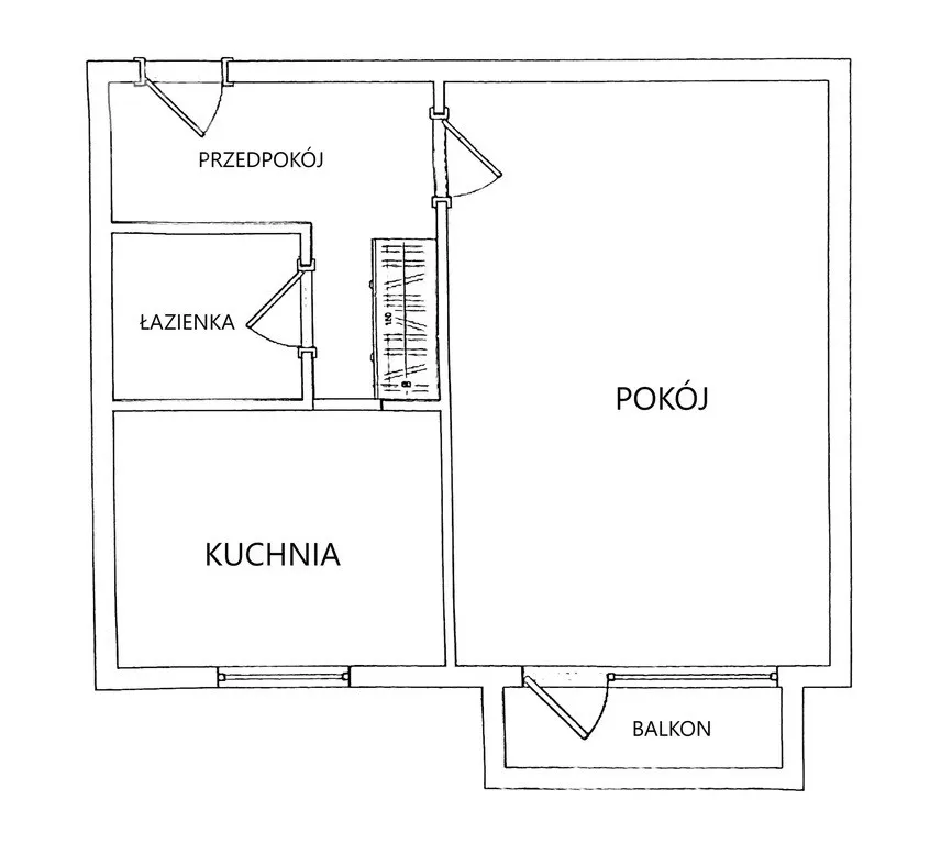 1-pokojowe mieszkanie z balkonem na Saskiej Kępie 