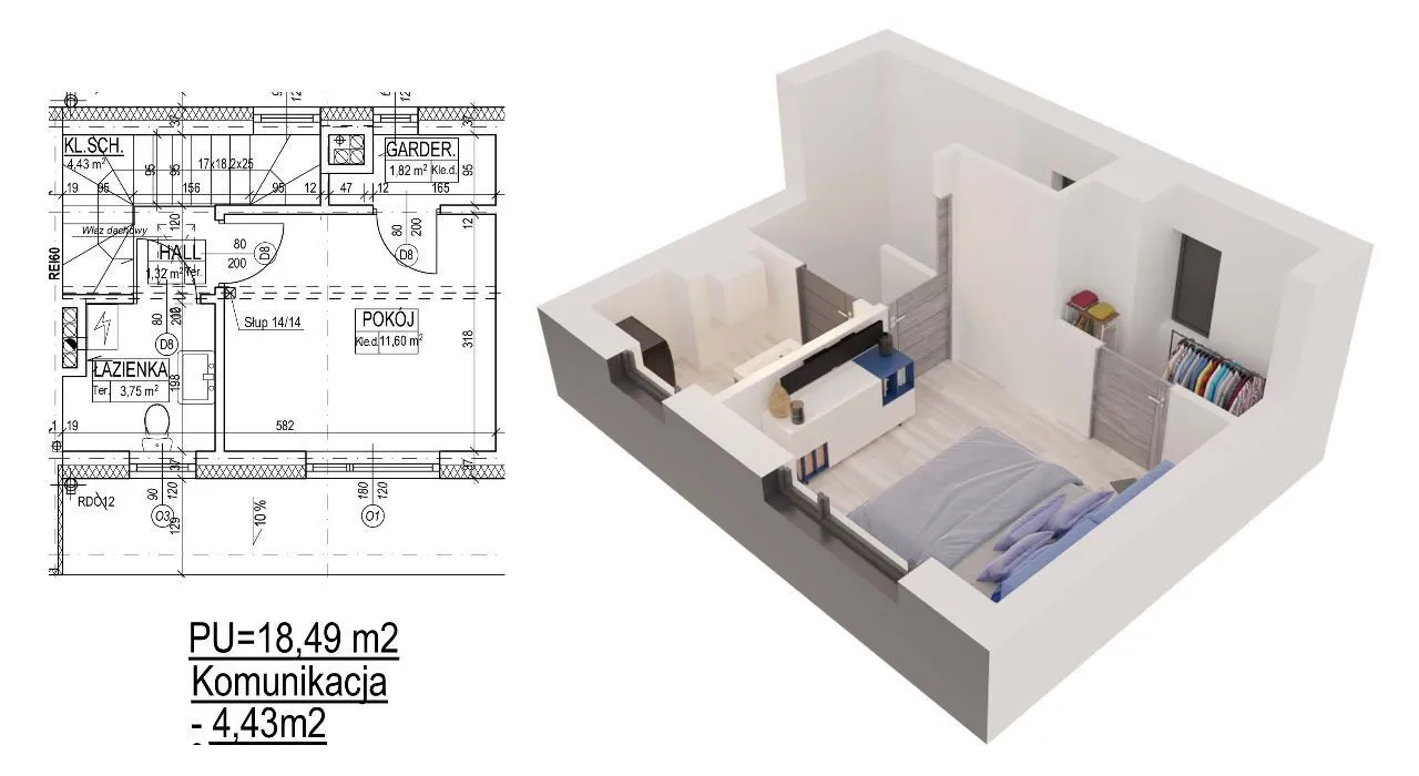 80m2 segment WAWA WAWER obok Gocław panel foto DFG