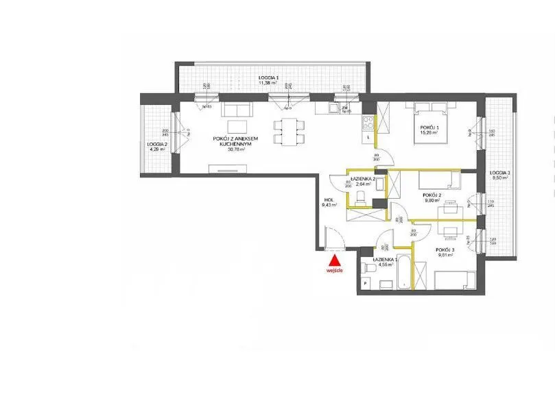 Dwustronne Mieszkanie Z 3 Loggiami | Pierwotny Ry