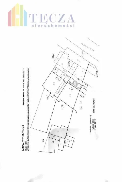 NIERUCHOMOŚĆ 420m2 Al. Krakowska 117 Okęcie 