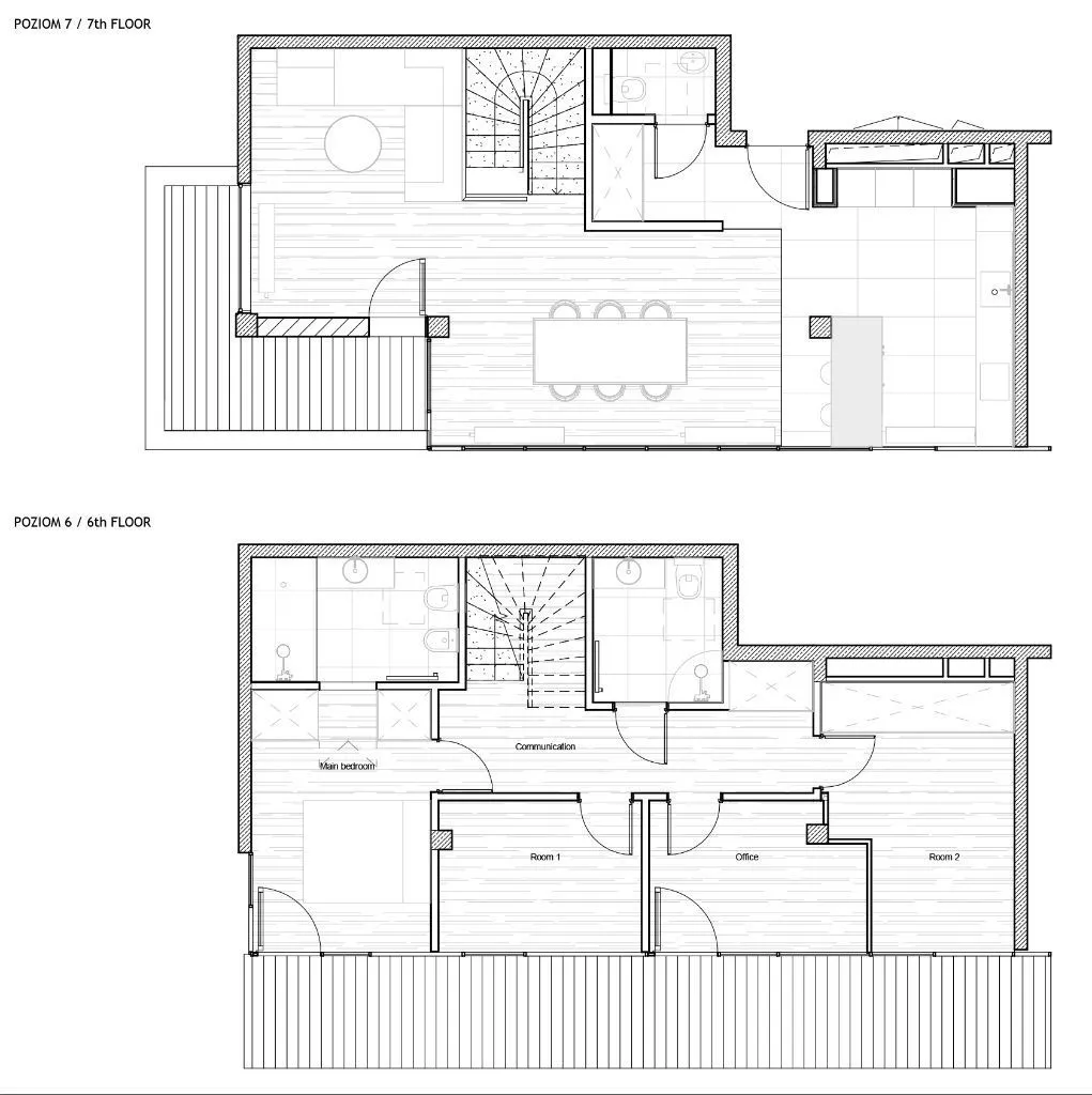 5-pok. dwupoziomowy apartament/5-room penthouse