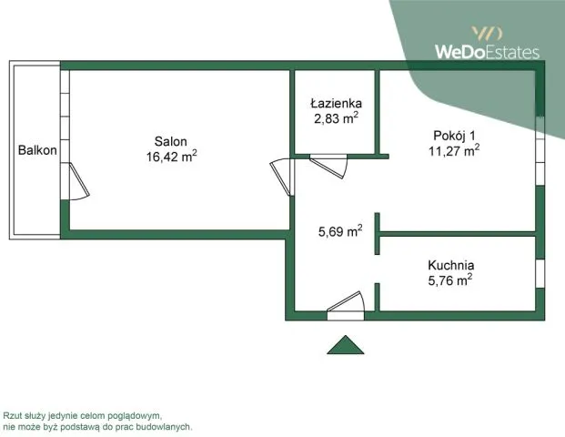 Warszawa Wola, ul. Skierniewicka Mieszkanie - 2 pokoje - 42 m2 - 4 piętro