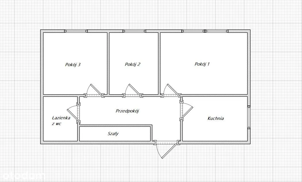 Mieszkanie 3 pokojowe 53,4 m2, Warszawa, winda