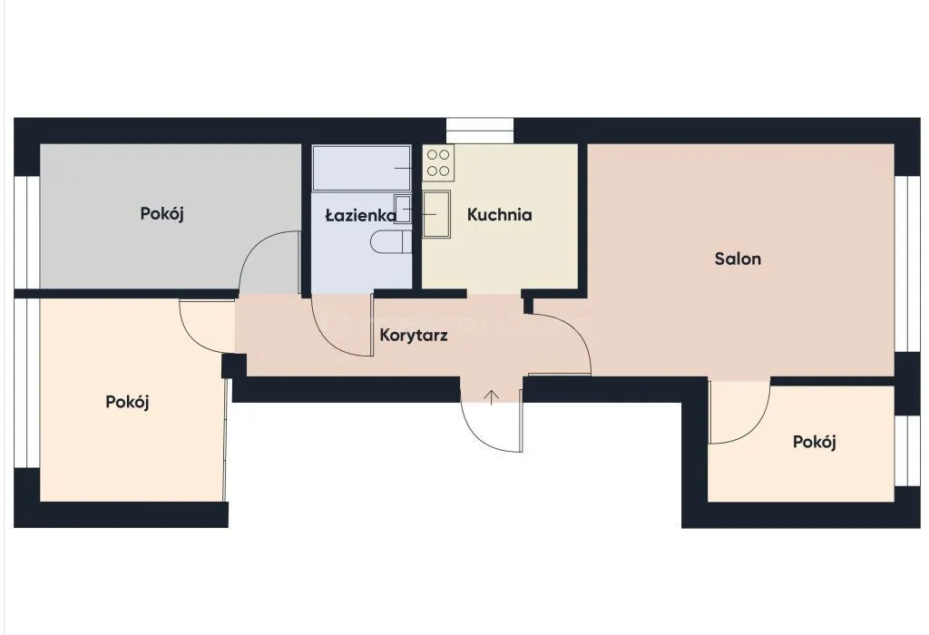 Mieszkanie do wynajęcia, 52 m², 4 pokoje Warszawa Bielany 