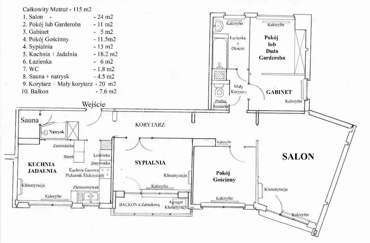 Mieszkanie na sprzedaż 5 pokoje 115m2