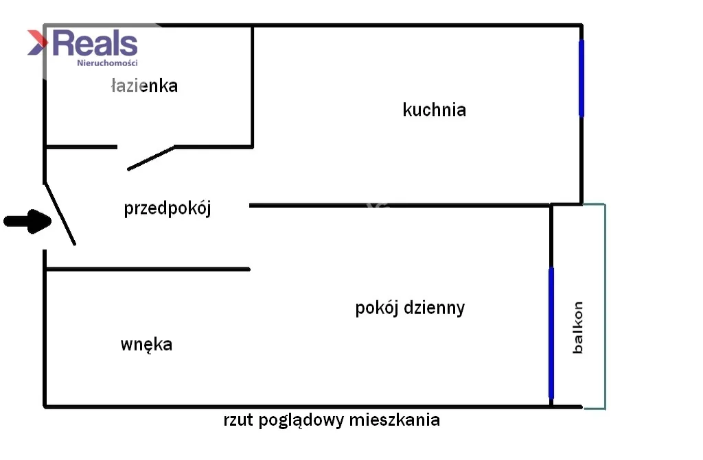 Duża Kawalerka, oddzielna kuchnia, balkon, piwnica 