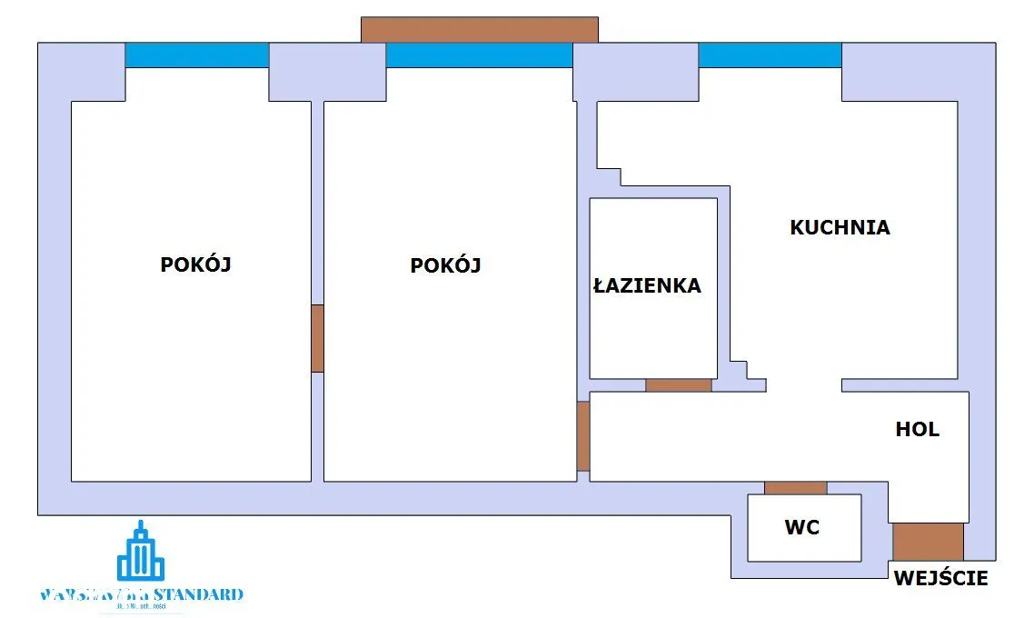 ul. Wołomińska - przytulne 2 pokoje na I piętrze